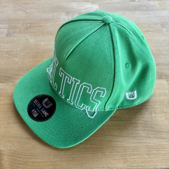 Ultra Game NBA Basketball Boston Celtics Snapback Adjustable Hat Cap Green NWOT - Picture 2 of 7